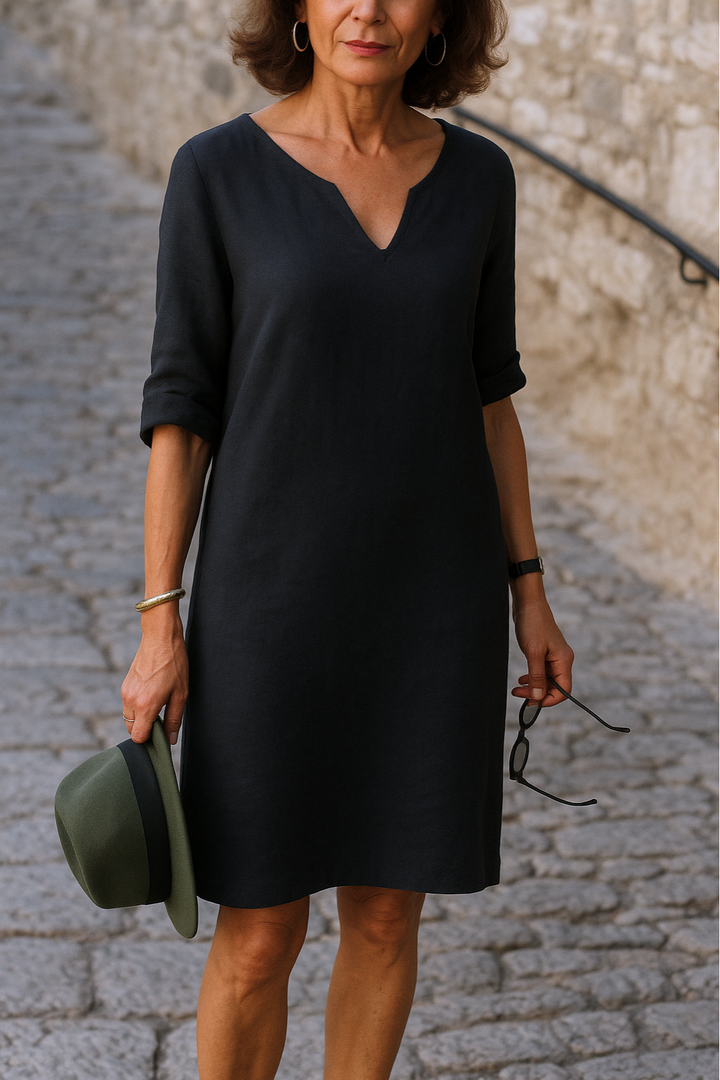 Claire | Robe Élégante à Encolure en V
