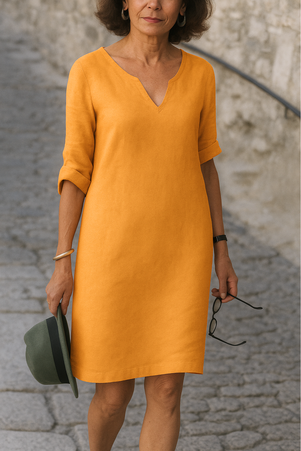 Claire | Robe Élégante à Encolure en V