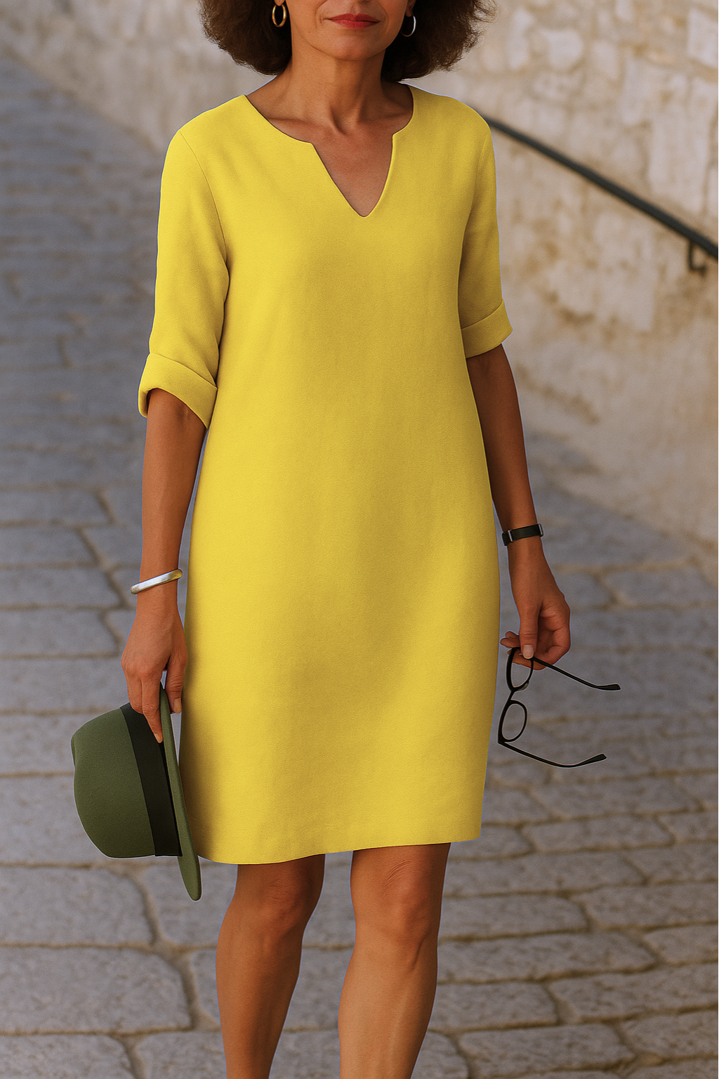 Claire | Robe Élégante à Encolure en V
