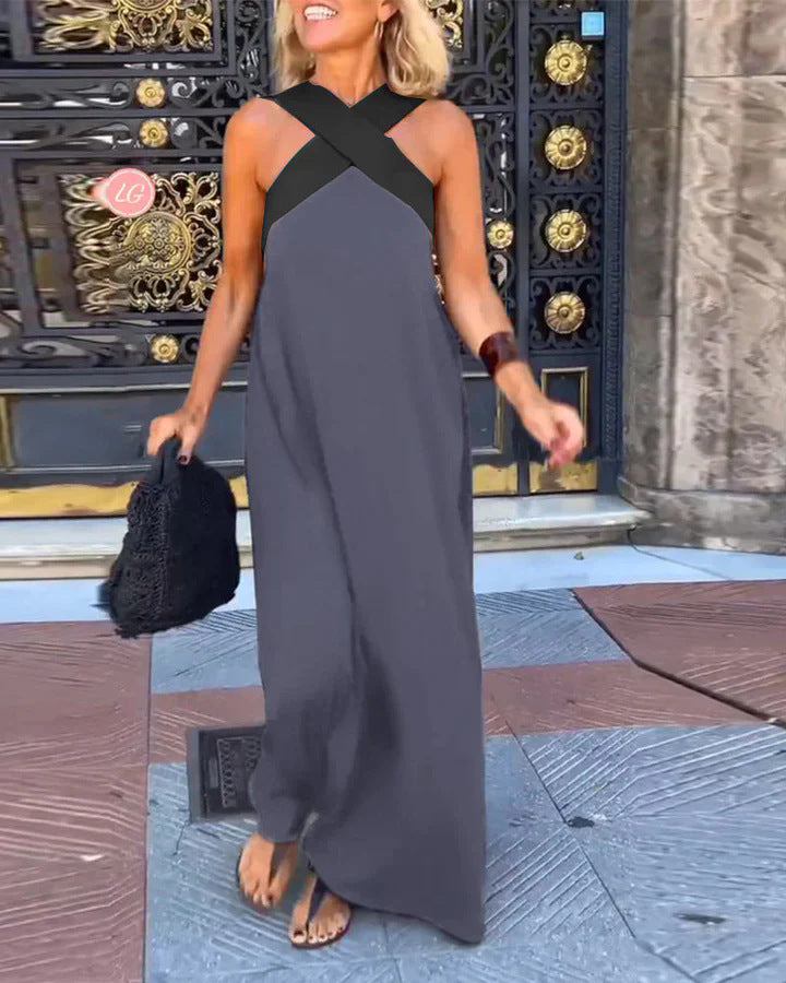 Aurélie | Robe Croisée Élégante avec Dos Ouvert