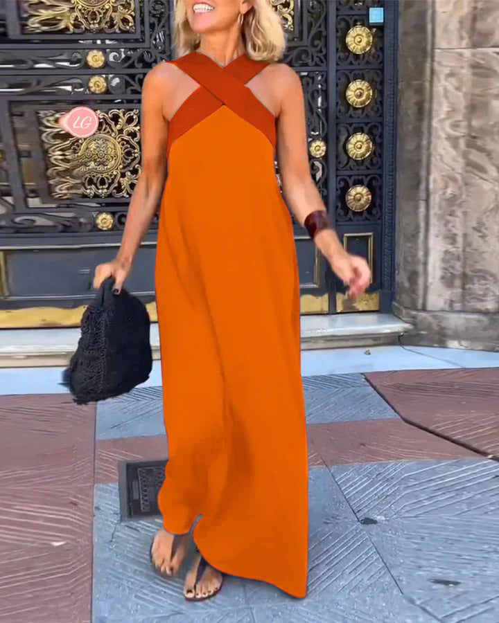 Aurélie | Robe Croisée Élégante avec Dos Ouvert