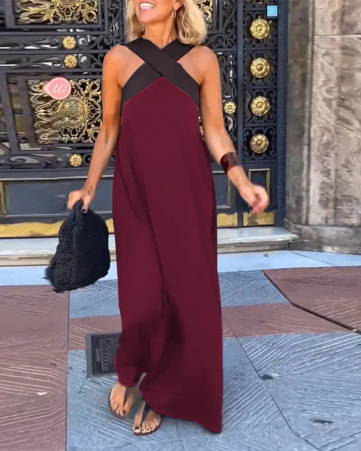 Aurélie | Robe Croisée Élégante avec Dos Ouvert