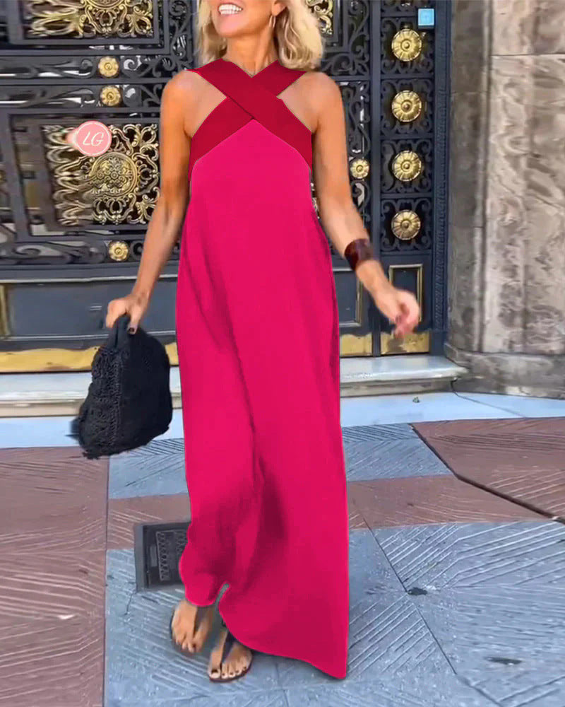 Aurélie | Robe Croisée Élégante avec Dos Ouvert