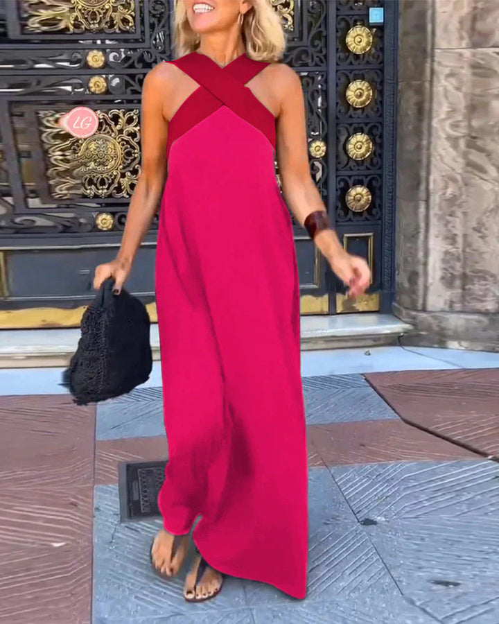 Aurélie | Robe Croisée Élégante avec Dos Ouvert